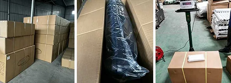 Roof rack finished goods packaging, weighing and warehouse stocking process